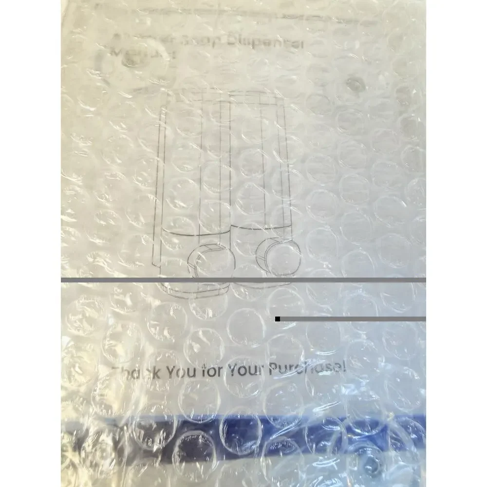 Shower 2 Chamber No Drill Shampoo Conditioner Body Wash Dispenser White